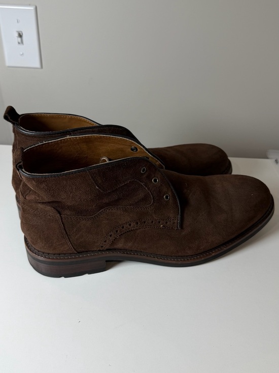 NEW Johnston & Murphy Fullerton Size 11 Genuine Suede Leather Boots Vibram Sole main image 4